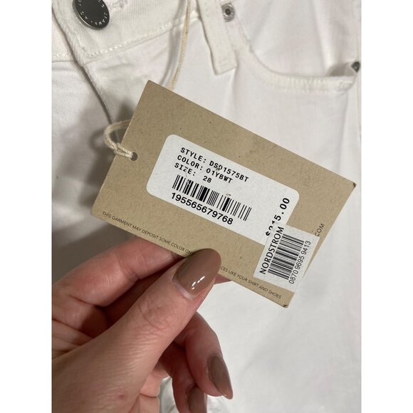 NWT AG Adriano Goldschmied Ex Boyfriend Slim 1 Year Vivid White Jeans-sz 28 - Picture 8 of 14